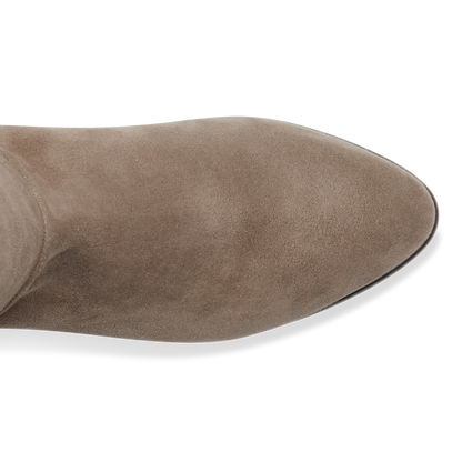 Perfect Stretch Boot in Taupe Suede